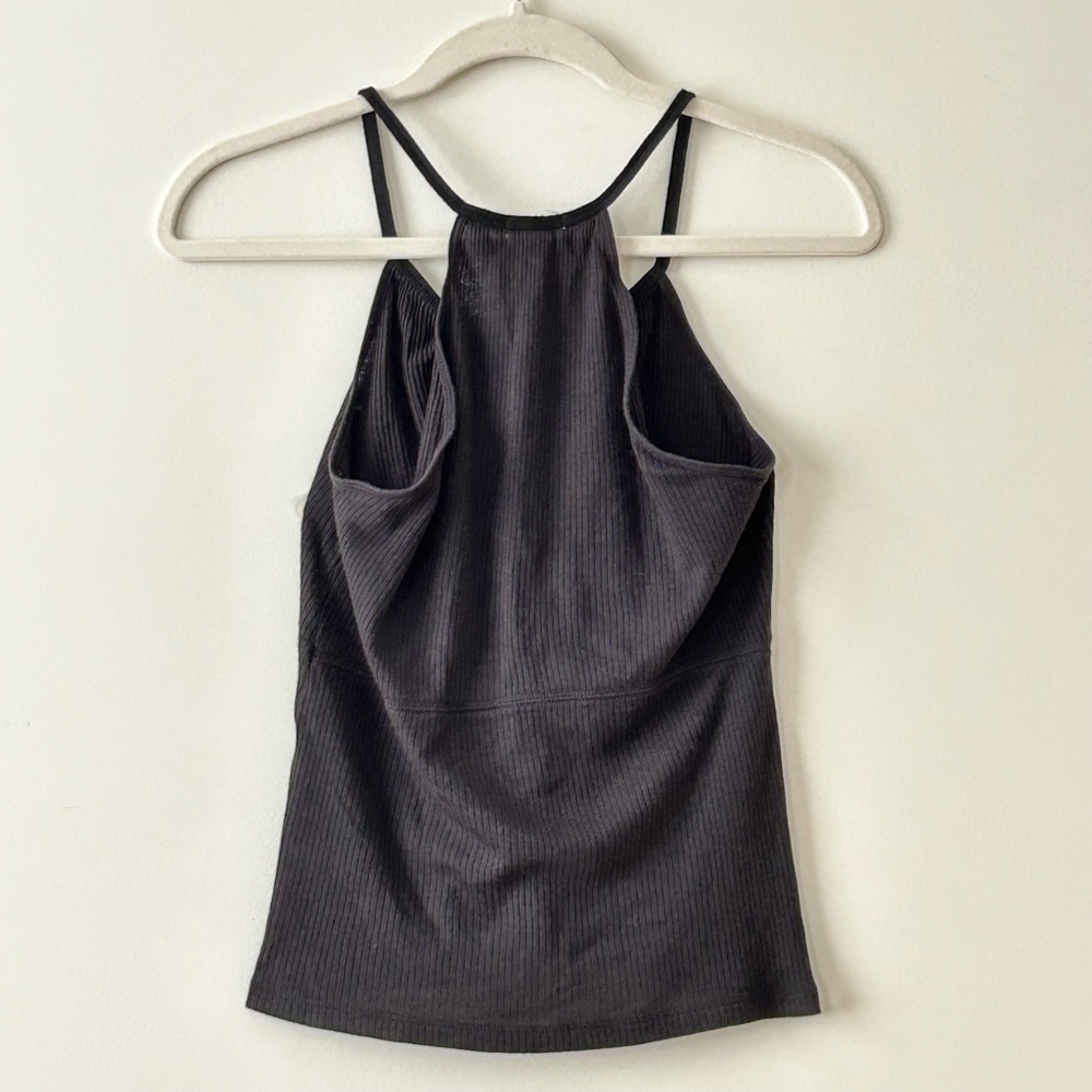 GENER R A Black Ribbed Halter Tank Top - Picture 8 of 12
